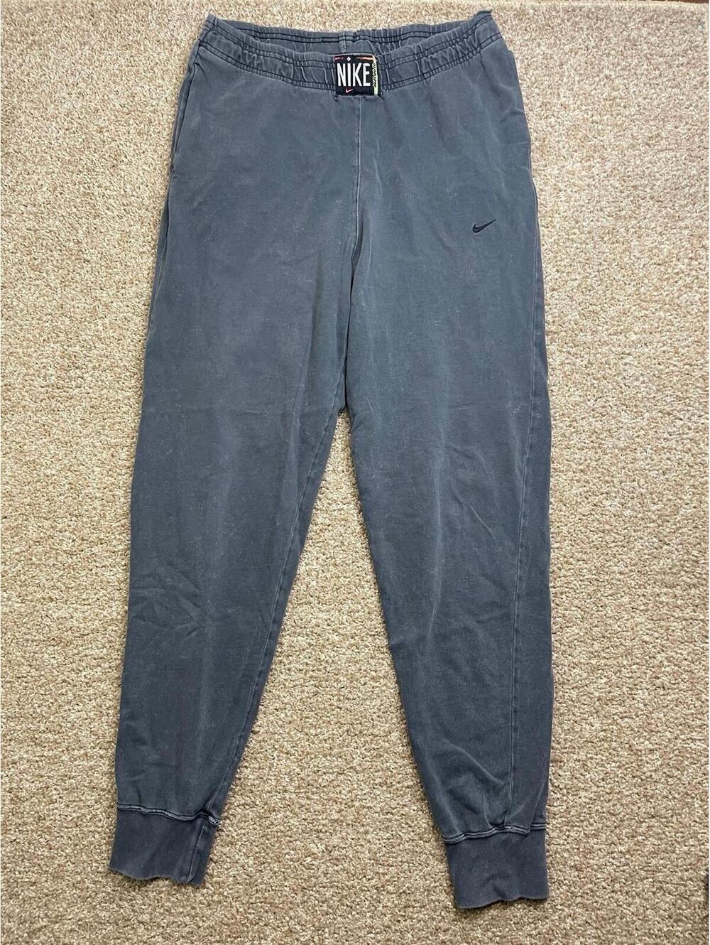 Y2K Vintage Nike Sportswear Washed Pants Womens S Lightweight High-Waist Stretch